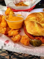 Otie Bologna and Hand Made Tots and Cheese